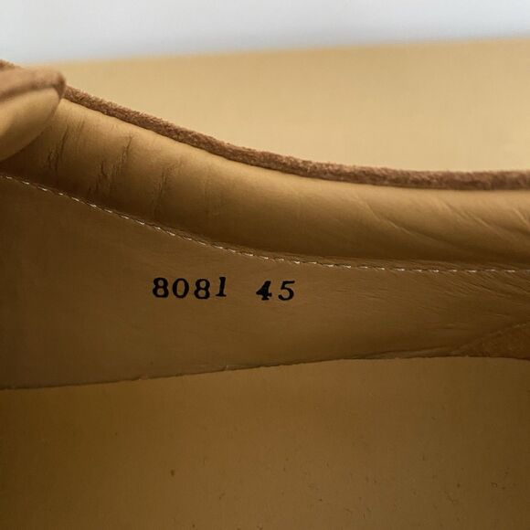 Cobbler Union Uno Sneaker Shoes Mens US 12 UK 11 Cognac Brown Suede Leather NEW - Picture 11 of 13